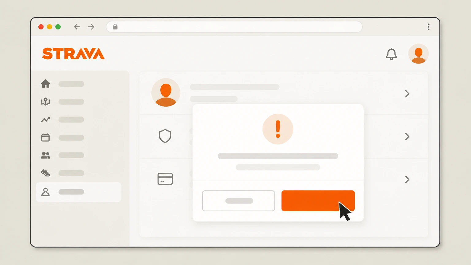 Strava Strava website (direct billing) cancellation: Confirm cancellation