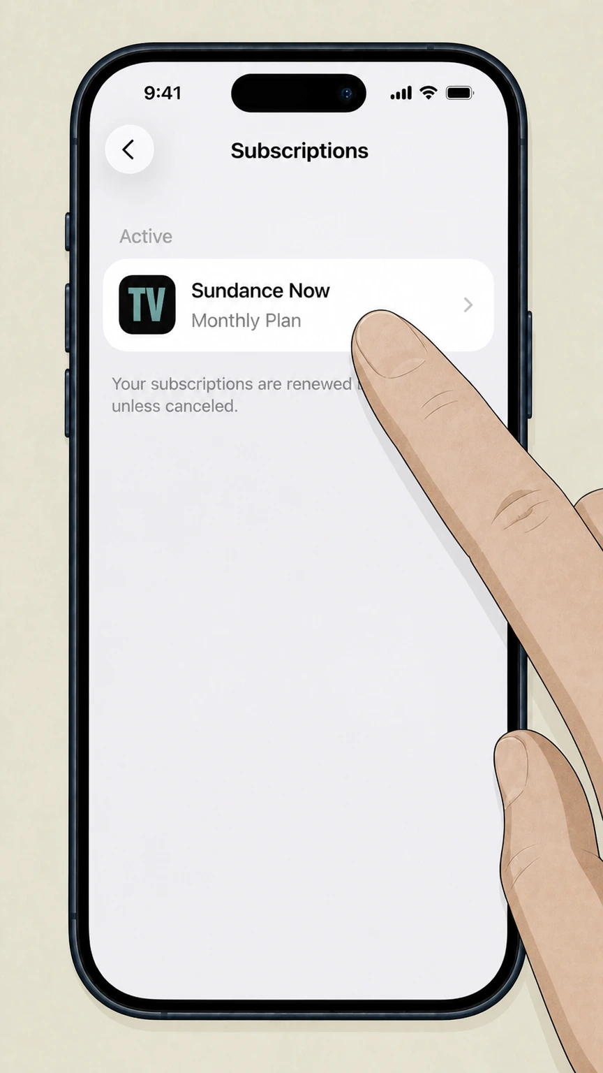 Sundance Now ios cancellation: Choose Sundance Now
