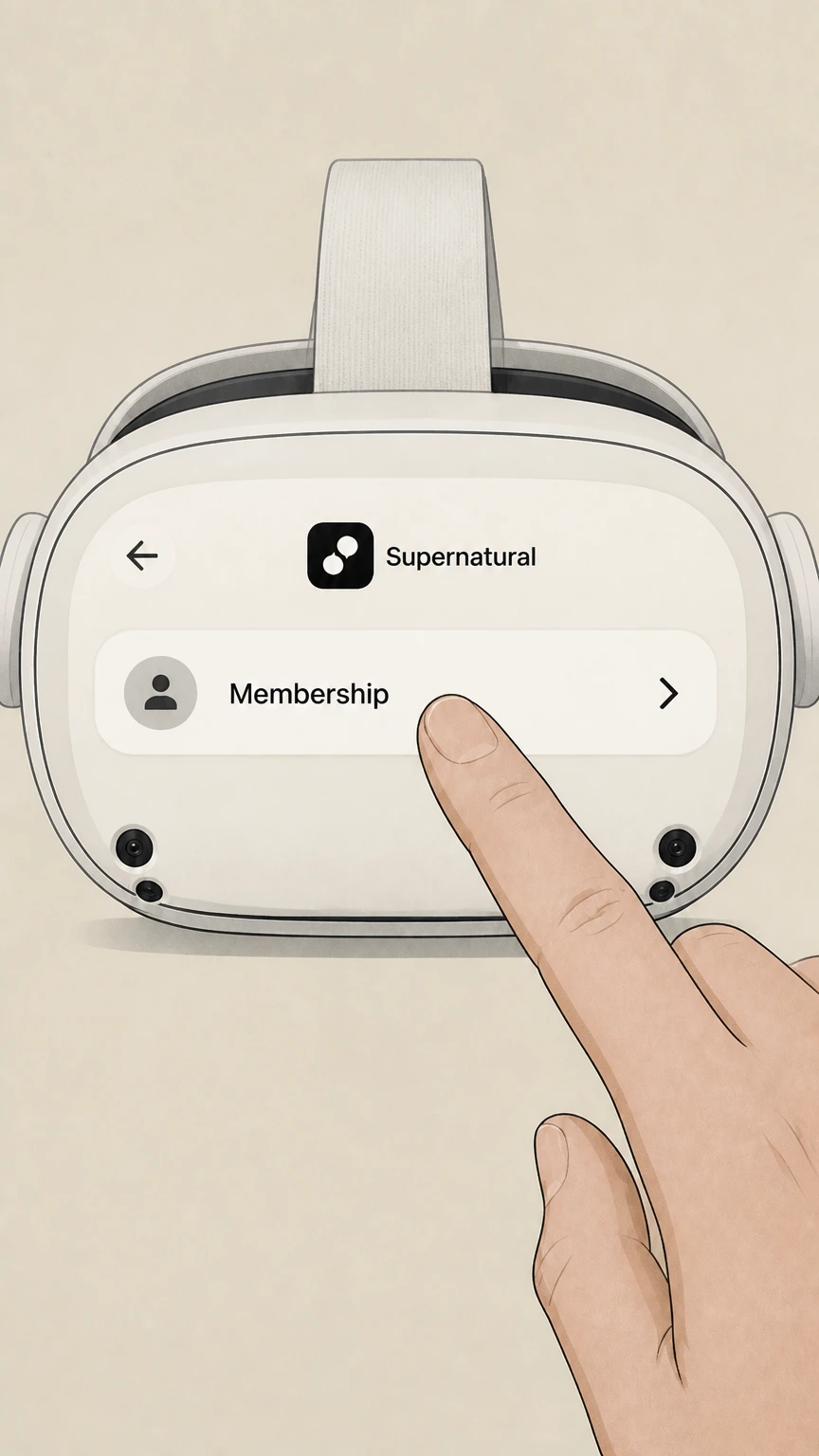 Supernatural Supernatural app on Meta Quest cancellation: Open Membership settings