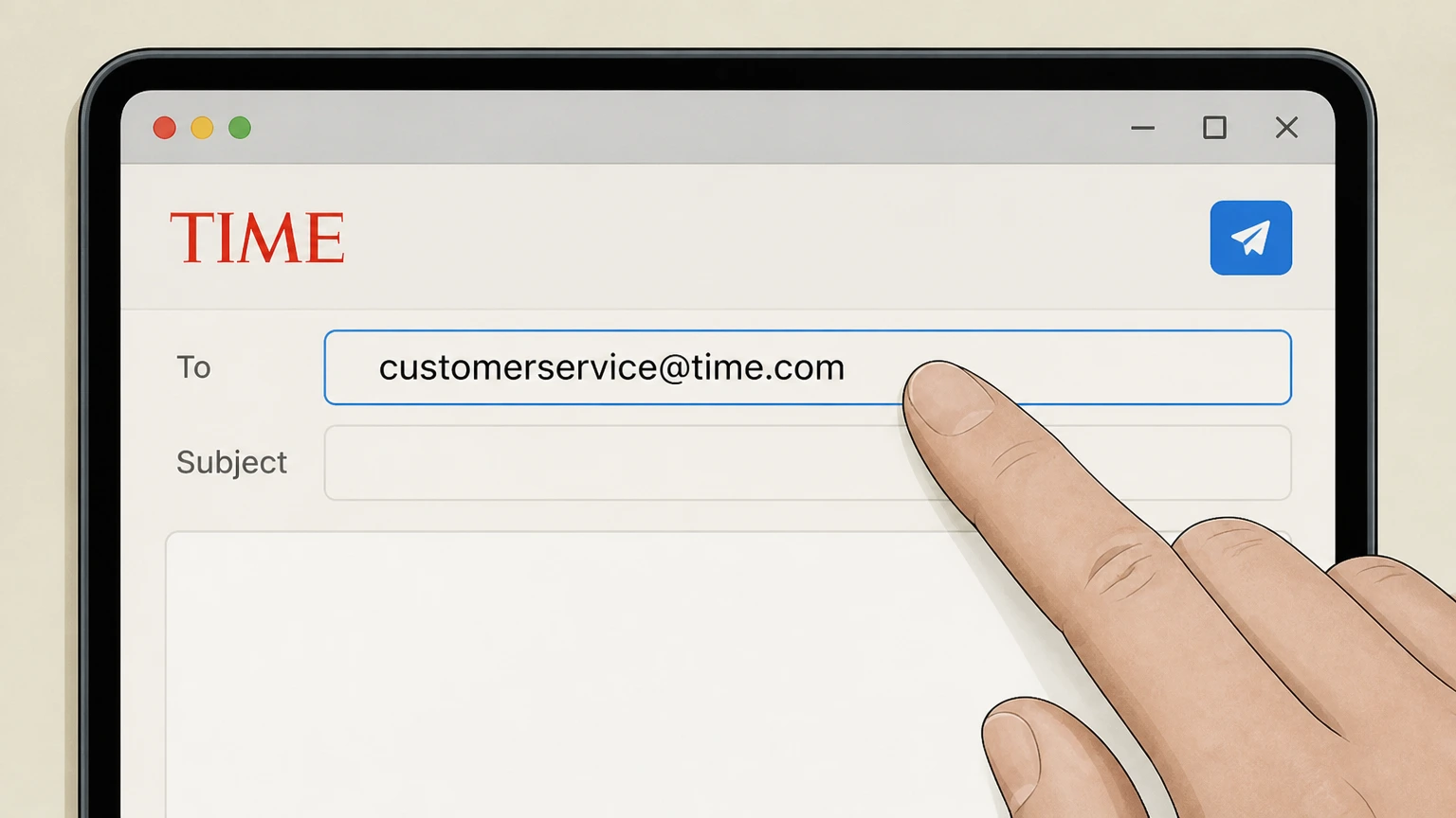 TIME TIME Customer Service by email cancellation: Start a cancellation email
