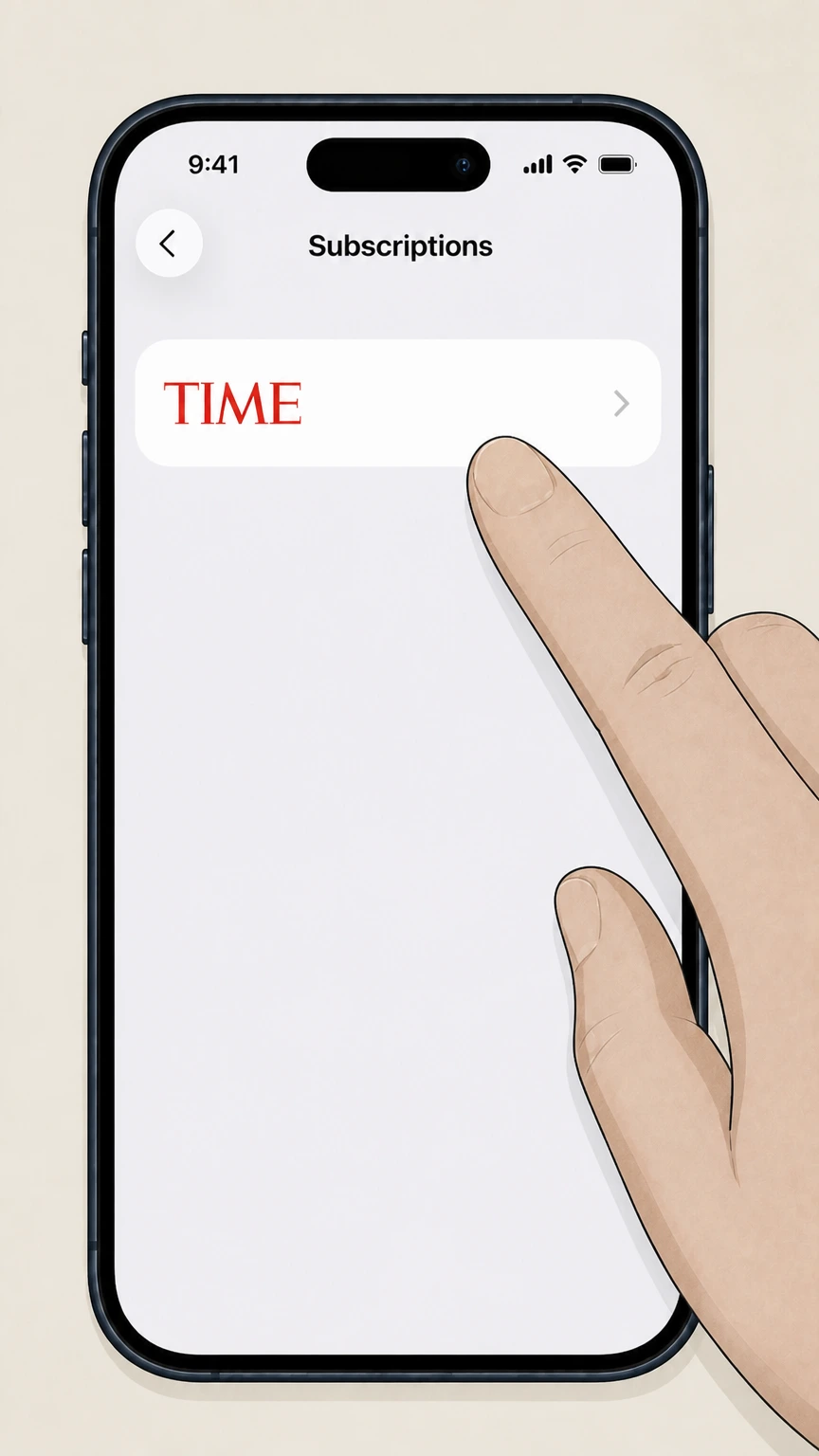 TIME Cancel TIME via Apple on iPhone or iPad cancellation: Select TIME