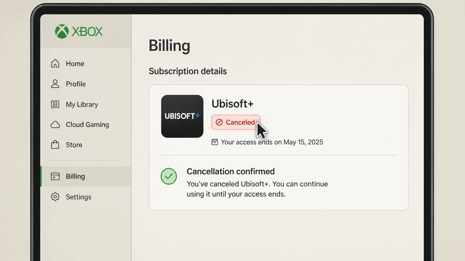 Ubisoft+ xbox cancellation: Keep proof