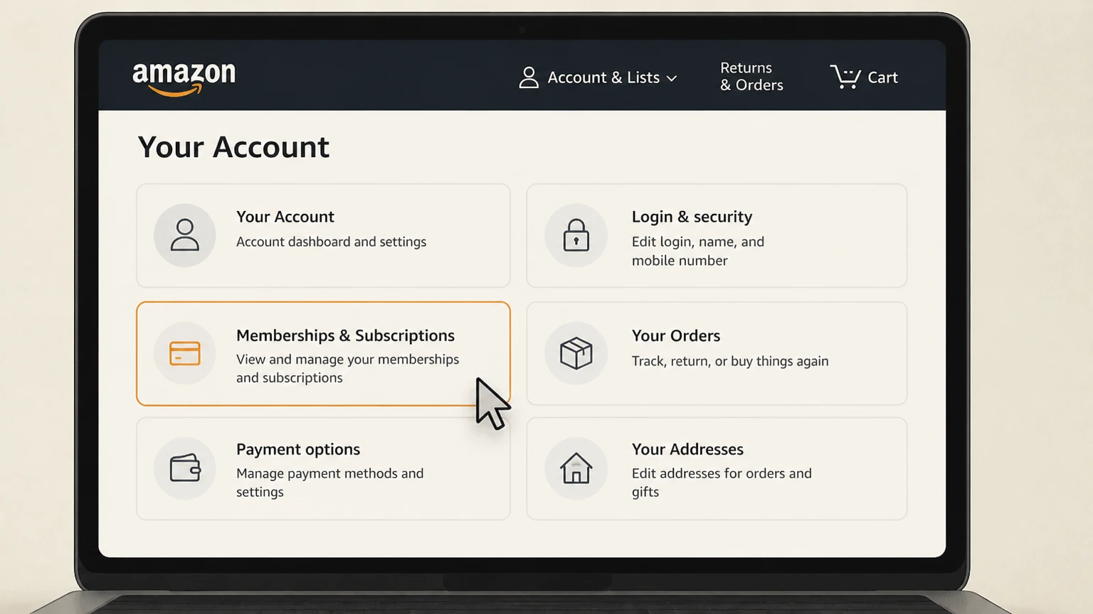 ViX amazon cancellation: Open Memberships & Subscriptions