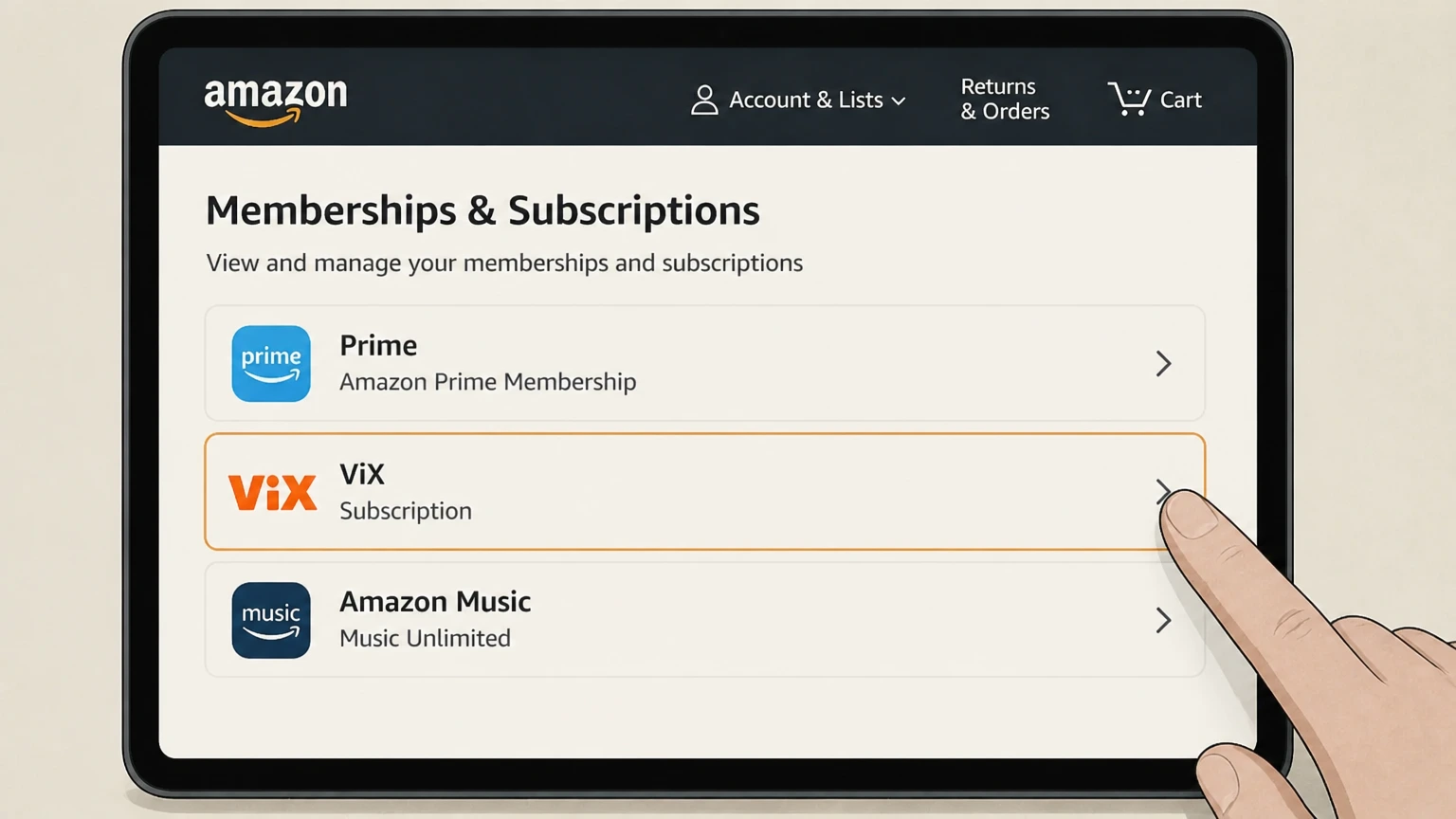 ViX amazon cancellation: Find ViX
