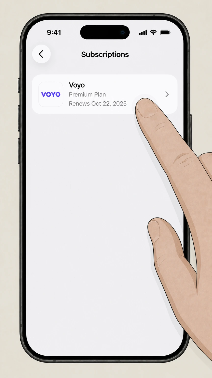 Voyo ios cancellation: Choose Voyo