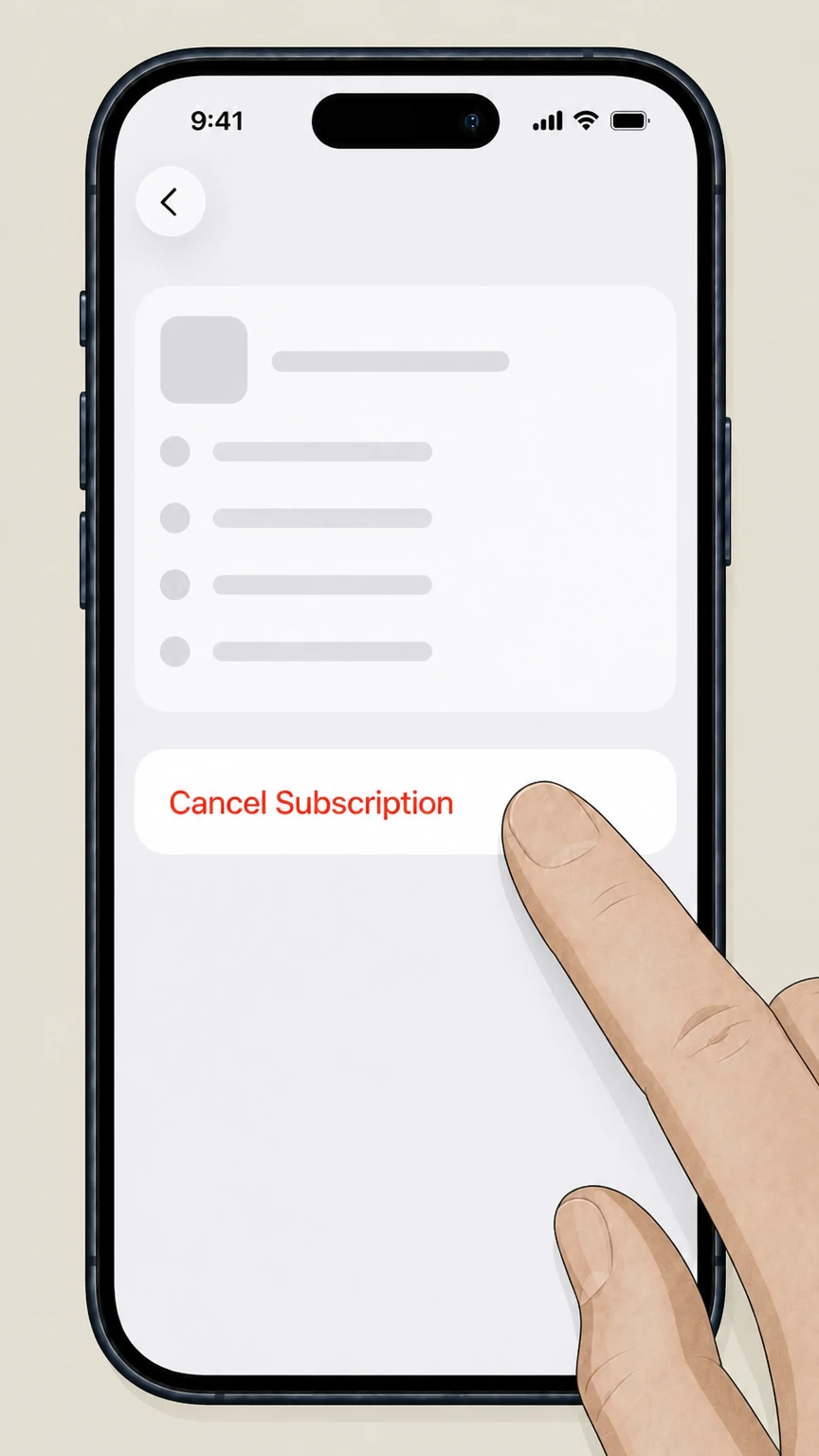 The Wall Street Journal Apple App Store (iPhone or iPad billing) cancellation: Cancel the subscription