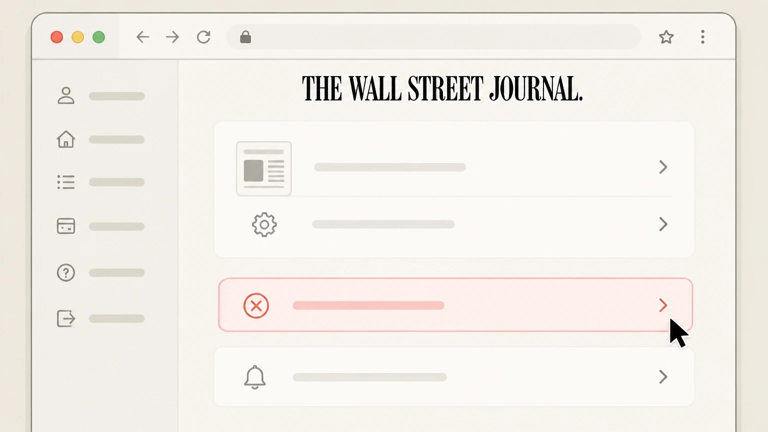 The Wall Street Journal WSJ website (Dow Jones-billed subscriptions) cancellation: Request cancellation or stop auto-renewal