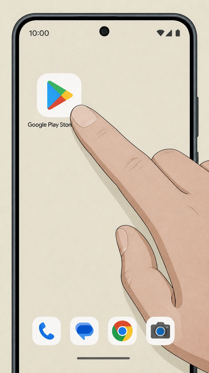 WeightWatchers Google Play (Android) cancellation: Open the Google Play Store app