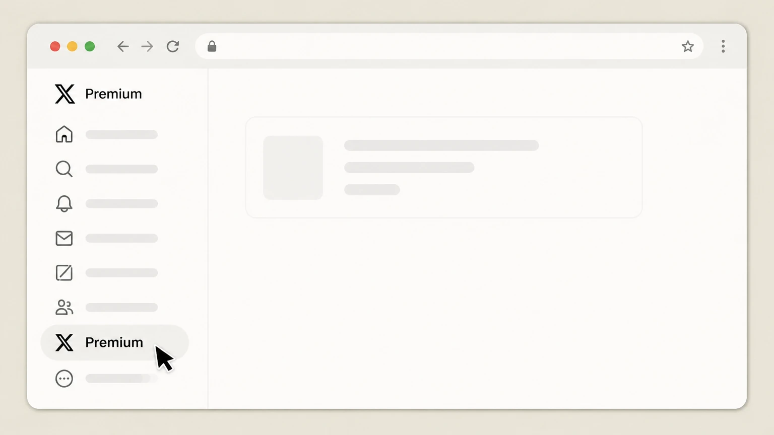 X Premium X.com Premium settings (web billing) cancellation: Open Premium