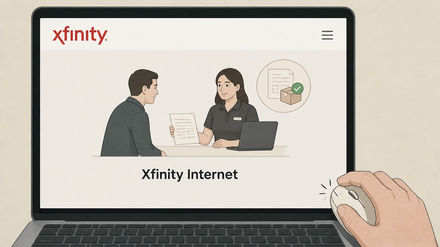 Xfinity Internet In person (Xfinity Retail Store) cancellation: Obtain proof of cancellation and returns