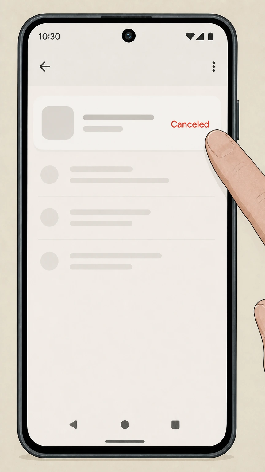 Yoga-Go Google Play Store on Android cancellation: Verify Yoga-Go is canceled