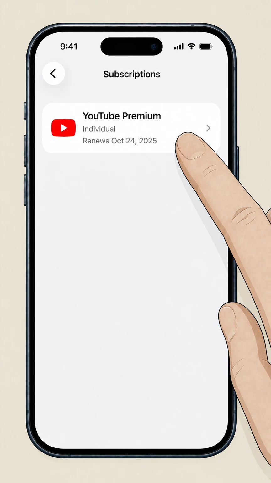 YouTube Premium ios cancellation: Choose the provider