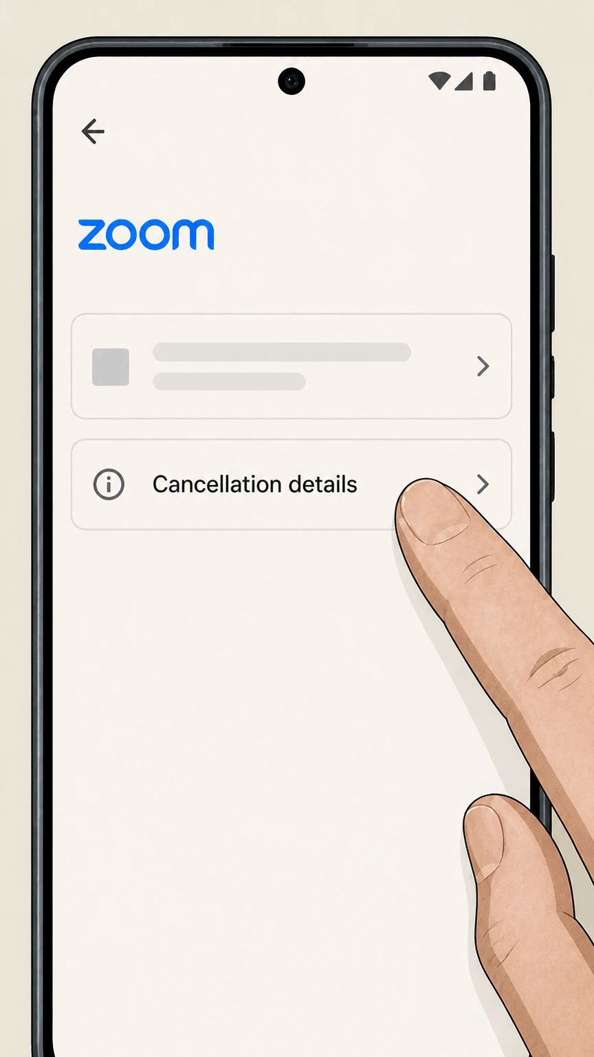 Zoom cancel a google play subscription: Save the expiration date