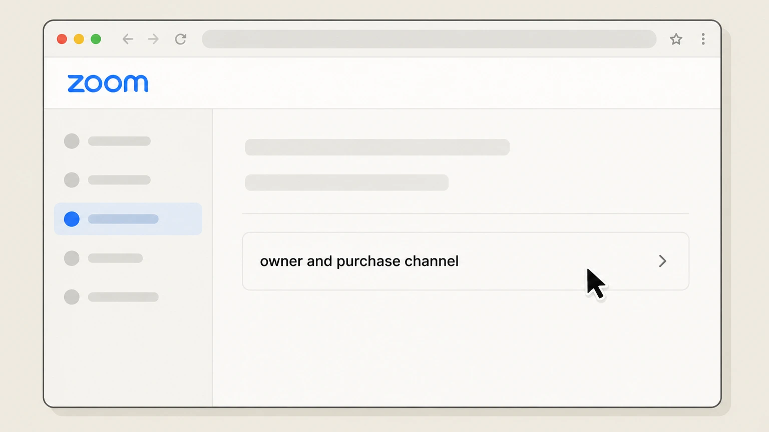 Zoom cancel on the provider website: Confirm owner and purchase channel